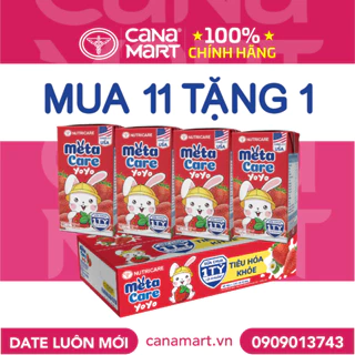 Thùng sữa vị chua MetaCare Yoyo 1 tỉ lợi khuẩn, giúp bé phát triển toàn diện (180ml)