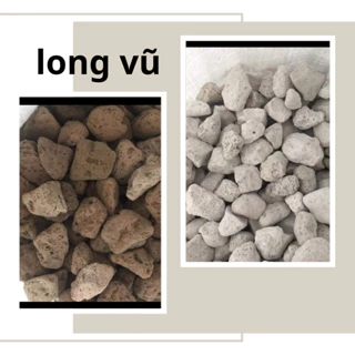 Đá Lông Vũ - Nham Thạch Trắng  và nham thạch xám 1kg