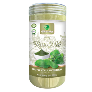 Bột Rau Má sấy lạnh nguyên chất NTPowder hũ Pet 250gr - Nhất Tín Food