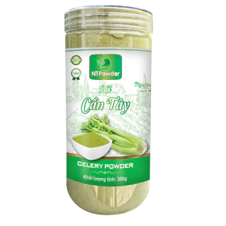 Bột Cần Tây sấy lạnh nguyên chất NTPowder hũ Pet 300gr - Nhất Tín Food