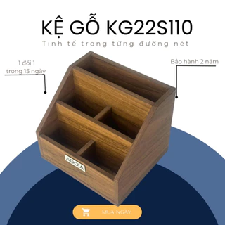 Kệ gỗ để bàn mini KG22S112, cắm bút, dụng cụ văn phòng, cao cấp phong cách sang trọng ADOTA