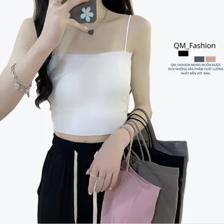 Áo 2 dây chất thun cotton co giãn 4chiều, dây chốt đầu khóa trong ôm vòng ngực chống vướng, rát, khó chịu mặt vải êm mịn