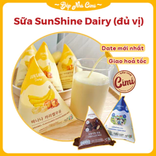 [Giao 27/6 HN] Sữa túi Sunshine Dairy 7- Eleven - Sữa chuối Caramen Thái Lan - Bếp Nhà CIMIe