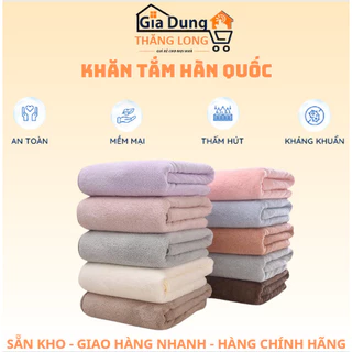 Khăn Tắm Hàn Quốc Cỡ Lớn Cao Cấp Siêu Mềm Mịn Thấm Hút 70x140cm