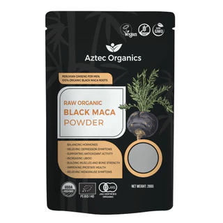 Bột Maca đen Hữu Cơ Aztec Organics Black Maca Powder 200g