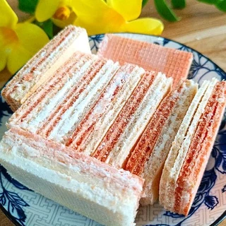 Bánh xốp kem sầu riêng tuổi thơ 400g Ăn vặt thuần chay