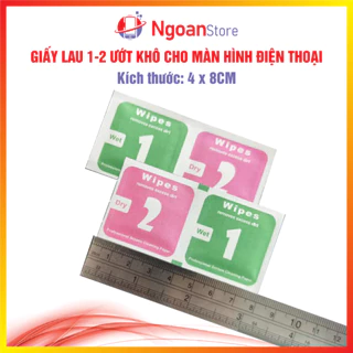 Giấy lau 1 2 Uớt Khô vệ sinh màn hình dán cường lực PPF - Ngoan Store