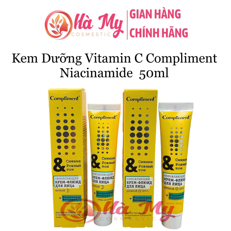Kem Dưỡng Ngày - Đêm Vitamin C Compliment Niacinamide SPF15 50ml