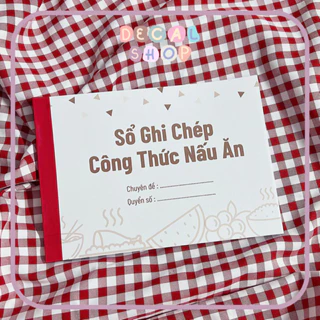 Sổ Ghi Chép Công Thức Nấu Ăn - Cuốn 50 Tờ Giấy 80gsm