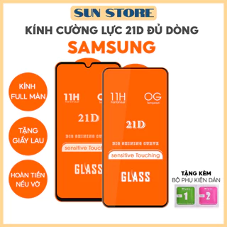 Kính cường lực 21D Samsung Full Màn hình A01 A02 A02s A03 A03s A10 A10s A11 A12 A20 A20s A21 A21s A30 A30s A04 A04s Core