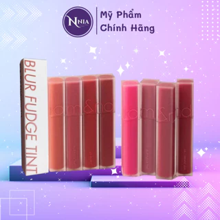 Son Kem Lì ROMAND Blur Fudge Tint 5g - Siêu Lì, Lên Màu Chuẩn, Mịn Môi