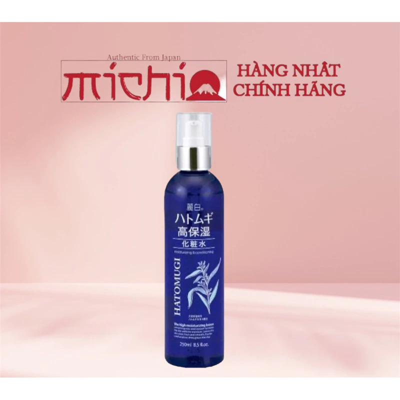 Nước Hoa Hồng Dưỡng Ẩm Và Sáng Da Hatomugi Moisturizing & Conditioning High Moisturizing Lotion 250ml Nhật bản