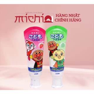 Kem đánh răng cho bé nuốt được Lion Nhật Bản 40g