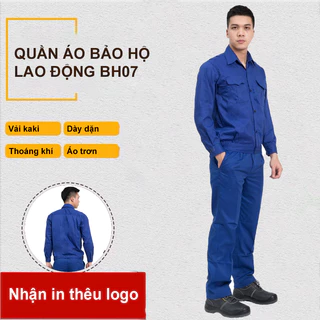 Quần Áo Bảo Hộ Lao Động BH07 - Vải Kaki Nam Định  - Thoáng Mát, Thấm Hút Mồ Hôi Tốt