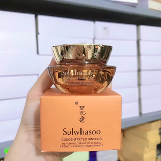 Kem tái tạo da từ nhân sâm cô đặc Sulwhasoo Concentrated Ginseng Renewing Cream 10ml fullbox