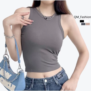 Áo sát nách ba lỗ nữ,croptop nữ kiểu ôm body chất cotton co giãn bốn chiều mặt vải đanh mịn,mặc đi chơi,đi biển