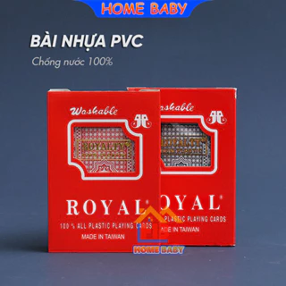 Bài Tây Nhựa Đài Loan chính hãng ROYAL Loại Cao Cấp 100% Plastic Đặc Biệt Bền, Đẹp, Chống Thấm Nước, Chống Gập