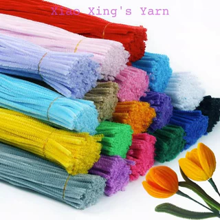 Kẽm nhung làm hoa, đồ handmade đủ màu sắc, kẽm lông dày mịn | Xiaoxingyarn