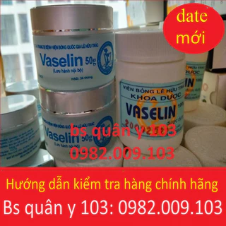 (MẪU MỚI) KEM NẺ VASELIN 50G KHOA DƯỢC VIỆN BỎNG QUỐC GIA