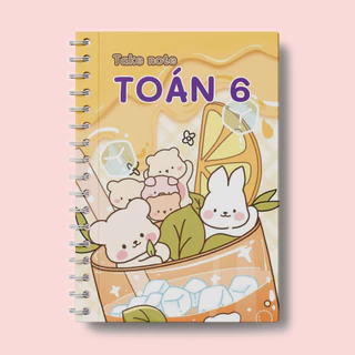 Sổ Giấy Lò Xo Take Note Toán 6 TUANVIET BOOKS cỡ A5 (Phiên Bản Mới Nhất)