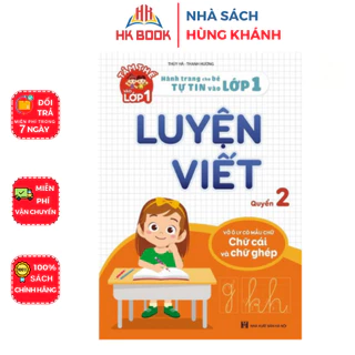 Sách - Luyện Viết quyển 2 - Hành trang giúp bé tự tin vào lớp 1 (4-6 tuổi) - viết chữ cái và chữ ghép - 1 quyển - VLV 08