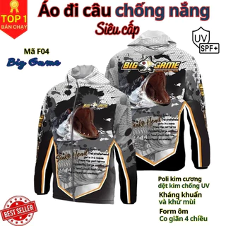 Áo câu cá thời trang chống nắng cho nam chất liệu chống tia UV đủ size từ 50-85kg chính hãng D Danido