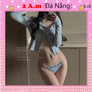 Quần Lót Đúc Su Cao Cấp Viền Ren Dây Mảnh Sexy S10