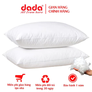 Ruột gối bông gòn tinh khiết 1000g gối hơi cao cấp DADA tiêu chuẩn khách sạn 4 sao nhiều kích thước