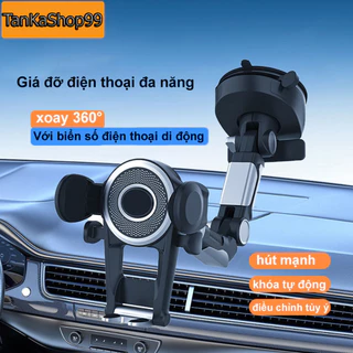 Giá đỡ điện thoại ô tô đế to hút mạnh xoay 360° thích hợp cho tất cả các dòng điện thoại X06 Nâng Cấp