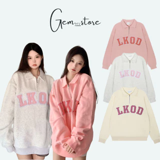 ÁO Sweater LKOD Nam Nữ Cao Cấp Unisex, có khóa cổ form rộng mẫu mới siêu hót chính hãng cao câp siêu hót VO3 GEM_STORE