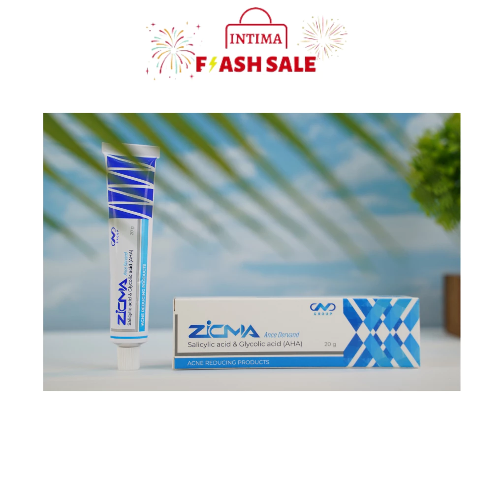 Zicma Kem Giảm Mụn Acne Gel Dervand AHA Ngừa Thâm Tái Phát, Mụn Đầu Đen Trắng, Mờ Sẹo Santagift