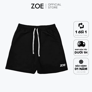 Quần Short Unisex Đen (Q0001) | ZOE OFFICIAL