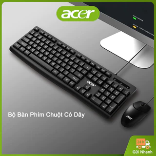 Bộ Bàn Phím Chuột Có Dây Acer OAK040 Chuyên Dụng Cho Văn Phòng Và Chơi Game Phù Hợp Cho Máy Tính để bàn, laptop