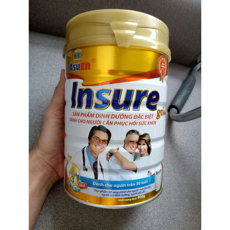 Sữa bột Asuen Insure Gold 900g - Dành cho người hồi phục sau bị bệnh hoặc phẫu thuật