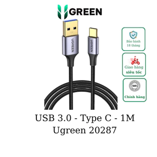 Cáp sạc USB 3.0 to Type C dài 1m Ugreen 20287 US187