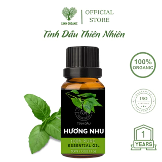 Tinh dầu hương nhu nguyên chất 10ml xông phòng khử mùi đuổi muỗi