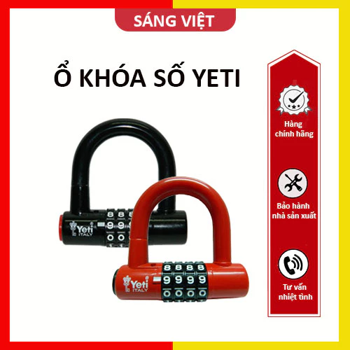 Ổ Khóa Số Chọn Chữ U, YETI Cao Cấp 4 Số L-701, Thay Đổi Mật Khẩu Tùy Ý