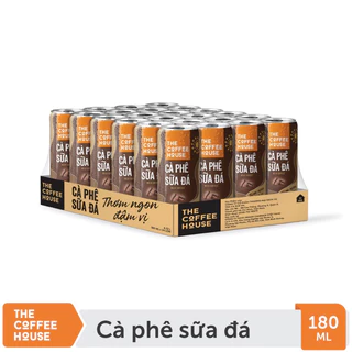 The Coffee House cafe sữa đá lon thùng 24 lon*180ml(có ship hỏa tốc HCM)