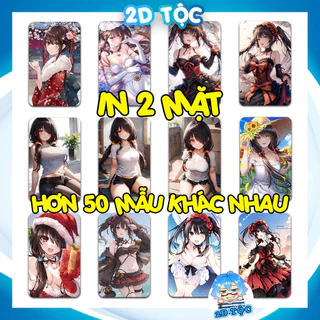 [HÀNG CÓ SẴN] Thẻ Card Bo Góc in 2 mặt Tokisaki Kurumi Anime Manga Date A Live(5) - Giấy Dày Cứng - Có Cán Màng