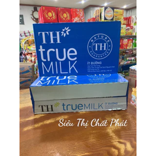 Thùng sữa tươi ,ít đường Th true milk 180ml