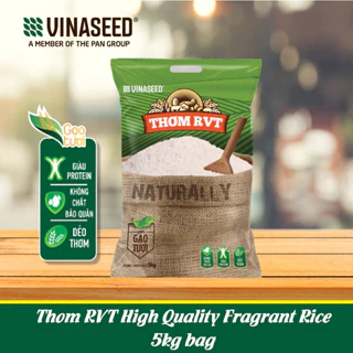 Gạo Vinaseed Thơm RVT túi5kg - Dẻo thơm ngọt đậm vị