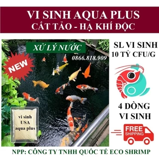 Aqua Plus Gói 227gr Vi Sinh Mỹ Chuyên Xử Lý Nước Hồ Nuôi Cá Koi - Nuôi Tôm