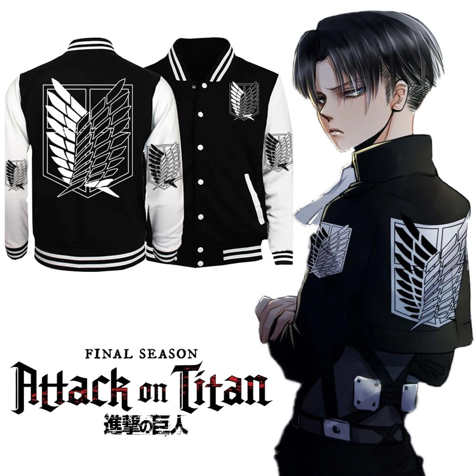 [ In theo yêu cầu] Aó khoác nỉ ngoại Đại chiến Titan ,Aó khoác bóng chày Attack on Titan nam nữ đủ size