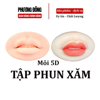 Môi 5d silicon mềm cho tập luyện phun xăm môi, môi silicon 5d học xăm