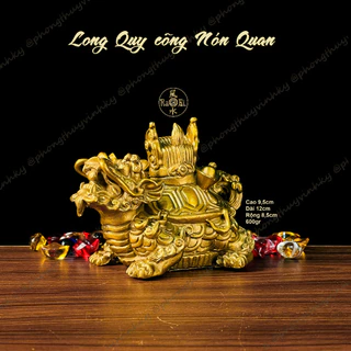 Long Quy cõng Nón Quan - Tượng Đồng Phong Thủy