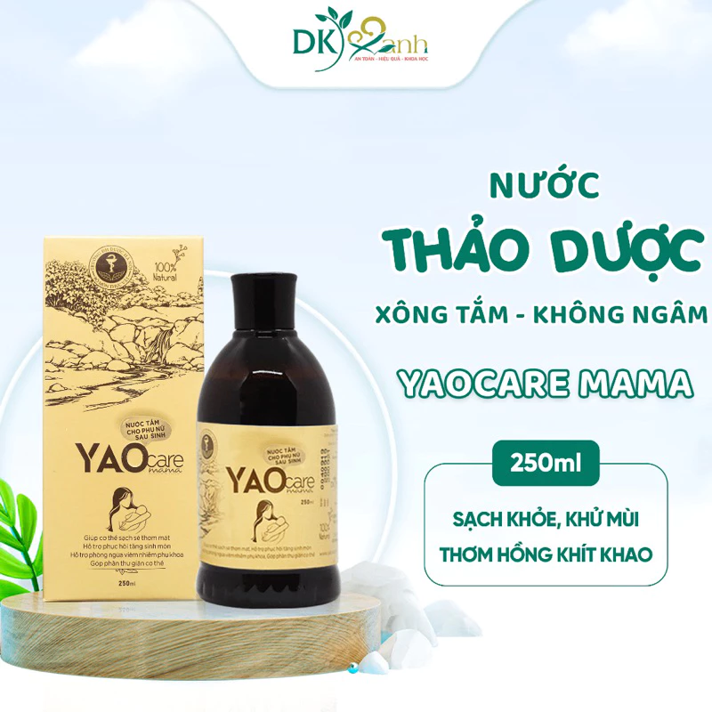 Nước thảo dược xông tắm ngâm vùng kín Yaocare Mama , se khít , làm hồng sau sinh / Chai 250ml DKX