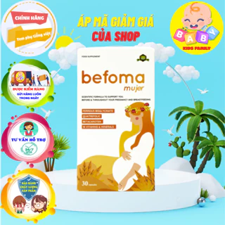 Befoma Hunmed - Bổ sung Sắt, acid folic và vitamin khoáng chất cho mẹ bầu hộp 30 viên