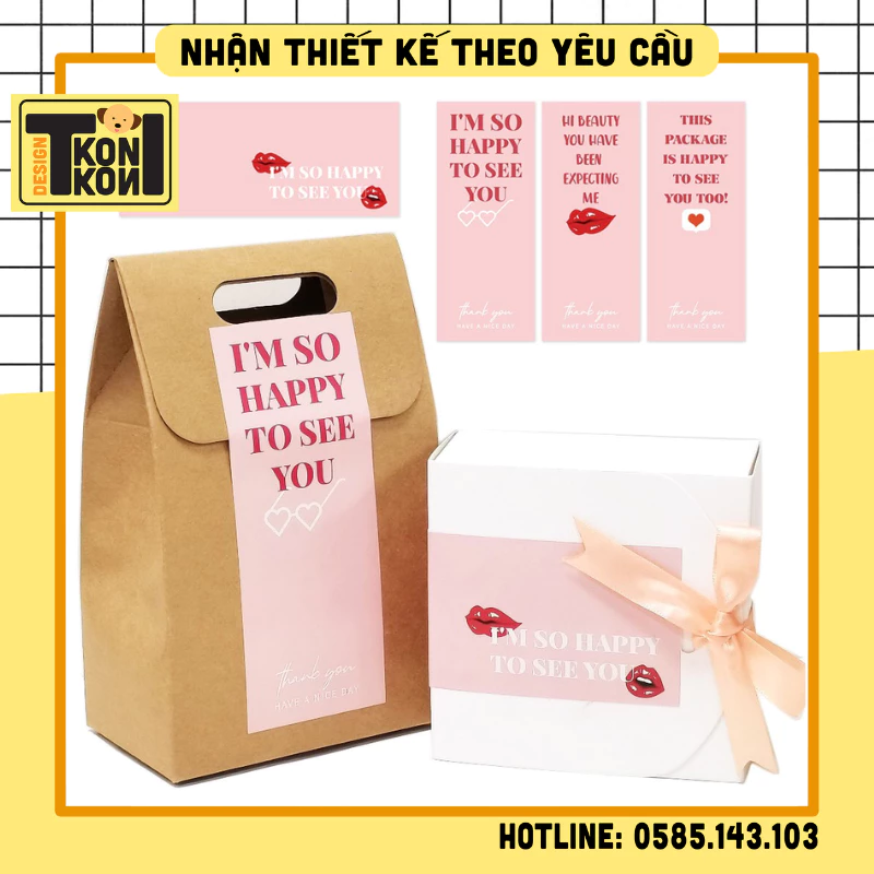 (SẴN) SET 50 Tem Decal Dán Niêm Phong Cảm Ơn Khách Hàng Size 15x6cm, Nhãn Dán Thank You, Tem Thank You Dán Hộp - MS22