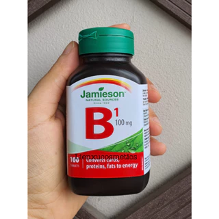 [Made in Canada] Bổ sung Jamieson Vitamin B1 (Thiamine), hộp 100 viên; HSD 2026