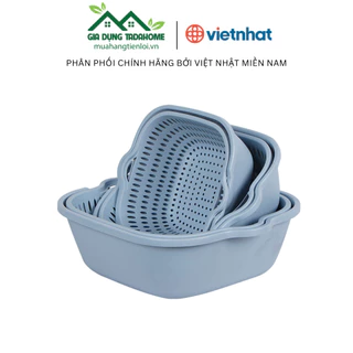 BỘ THAU RỔ VUÔNG VIỆT NHẬT HÀNG CAO CẤP, THAU RỔ ĐỰNG RAU CỦ QUẢ 3288 3289 3290 [ GIAO MÀU NGẪU NHIÊN ] - TADAHOME